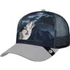 Goorin Bros. Berretto Wolf in The ElementBros. Donna/Uomo - Camionista da Baseball Mesh Snapback, con Visiera, Fodera Estate/Inverno Primavera Estate Autunno Inverno, Grigio-Blu, Taglia Unica