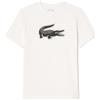 Lacoste-Men S TEE-SHIRT-TH2042-00, Bianco/Nero, XL