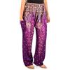 Lofbaz Donna Pavone 1 Coulisse Harem Boho Pantaloni Marrone 4XL