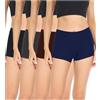 wirarpa Mutande Boxer Donna Culotte a Pantaloncino Cotone Shorts Intimo con Cavallo Cotone Pacco da 4