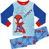 Marvel Spidey & Friends - Spider-Man Unisex Pigiama a Maniche Lunghe per Bambini - 6-7 Anni: 122cm