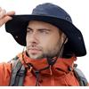 TOP-EX XL/XXL Cappello da sole da uomo a tesa larga UPF 50+ & impermeabile, grandi cappelli estivi per escursioni, trekking, pesca, campeggio, vela, pieghevole, regolabile, traspirante, Large/X-Large