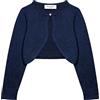 Bolerose Ragazze Manica Lunga Scintillante Bolero Bambini Caridgan (Blu Mezzanotte, 3-4 Anni)