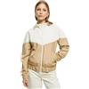 Urban Classics Ladies Arrow Windbreaker, Giacca Donna, Whitesand/unionbeige,