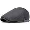 meioro Cappello Piatto a Rete da Uomo Baschi Berretto Traspirante Estiva, Coppola Gatsby Ivy Irlandese Vintage Scozzesi Newsboy cap Cappellino, Regolabile Cabbie Flat Hat e Donna