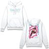 Bioworld Dragon Ball Z Super Saiyan Goku - Felpa con cappuccio per adulti, bianco, S