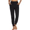 MOVE BEYOND Donna Pantaloni e Pinocchietti Jogger con 4 Tasche, a Vita Alta Pantaloni Sportivi Allenamento con Polsino