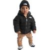 The North Face Reversible Perrito Giacca con cappuccio da bimbi Tnf Black/Smoked Pearl 6 mesi