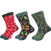 Hatwell 3 paia di calzini natalizi per uomo e donna, idea regalo fantastica per Natale, taglia 38-46