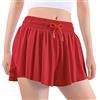 Auranso Pantaloncini da ragazza con farfalle, pantaloncini fluidi con tasca 2 in 1 per atletica, corsa, palestra, abbigliamento preppy