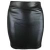 R&N FASHIONS Minigonna a matita nera in finta pelle, realizzata nel Regno Unito, elegante, aderente, chic, leggera, design elegante, a vita alta, abbigliamento da discoteca, comodo e alla moda