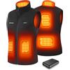 Gokozy Gilet Riscaldato Donna in Pile,Gilet riscaldabile con Batteria Elettrico Leggero Giacca Riscaldata 5 Zone con 3 Temperature Regolabili Outdoor/scii/cacci