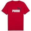 PUMA T-Shirt con Logo Bicolore Essentials N. 1 da Uomo XL, for all Time Red