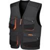 BETA 7907G Gilet da Lavoro Uomo Multitasche con Chiusura Frontale con Zip, Nero, 100% Nylon 300D, Fodera 100% Poliestere con Imbottitura, Tasconi con Chiusura a Strappo
