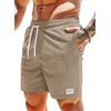Vorvowry Pantaloncini Uomo Shorts Estivi Bermuda Uomo con Tasche Leggeri Morbido Comodo Velluto a Coste Casual Pantaloni Corti Uomo Cachi M