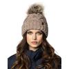 Vivisence Berretto con Pompon Donna Caldo Ideale per Giorni Freddi 7014