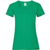 Fruit of the Loom Valueweight 5 Pack, T-Shirt Donna, Verde (Kelly Green 47), S