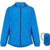 Mac in a Sac Giacca impermeabile unisex Edition ripiegabile, Blu oceano, XS