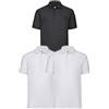 Fruit of the Loom Polo da uomo (confezione da 3), 2bianco/nero, L