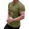Muscle Cmdr Maglia Uomo Manica Corte,Maglia Termica Uomo Manica,Cotone Camicie Muscolari Slim Fit（Verde/M）