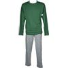 RAGNO Pigiama Uomo Puro Cotone Maglia Manica Lunga Pantalone Lungo Estivo Articolo U899NQ, B38F Fantasia Posy Green, Taglia 50