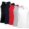Fruit of the Loom - Maglietta intima da uomo sportiva, taglie dalla M alla 5XL, anche in un set di colori (1/5 pezzi), XXL