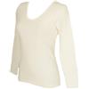 RAGNO Camiciola Donna Manica Lunga 85% Lana Merino e 15% Seta Articolo 074029