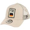 New Era Malibu Patch Suede Black A-Frame Adjustable Trucker Cap - One-Size