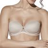 Selene, Reggiseno Donna a Fascia, con Coppe Pre-Formate, Ferretto e Trasparenze, Spalline Inseribili, Collezione Esmeralda, Colore Terra, Taglia 5B