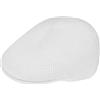Kangol Coppola Tropic 507 Classic Ventair Uomo - Berretto Estivo Cappello Piatto con Visiera Estate Primavera/Estate - XL (60-61 cm) Bianco