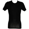 RAGNO Camiciola Canottiera Uomo Manica Corta Girocollo Wool & Silk WSK Articolo 601597 Lana e Seta, 020 Nero, 3-Terza (EU S - F 2 - USA XS - GB 32)