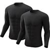 CL convallaria Pantaloni Termici Uomo Pantalone 1 o 2 Confezioni di Mutande Lunghe da Uomo, Intimo Termico, Strato di Base, Foderato in Pile, per Il Freddo