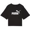 PUMA T-Shirt Cropped con Logo Ess N. 1 vestibilità Comoda da Donna