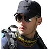 Pyrafox Cappello Uomo Impermeabile Militare Stile Militare Berretto Militare Regolabile Berretto da Baseball Classico a Tesa Corta, Taglia unica