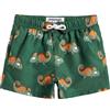 maamgic Costume Bambino a Rapida Asciugatura con Fodera in Rete, Costume da Bagno con Tasche e Coulisse Regolabile, da 2-16 Anni, Spiaggia e Piscina, Camaleonte Verde, 10-12 Anni