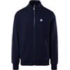 NORTH SAILS Felpa Uomo in Cotone Organico con Zip e Patch Logo