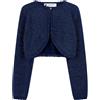 BlackButterfly Bolero Bambina Maglia Lurex, Blu Notte, 11-12 Anni