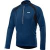 ARSUXEO Maglia da Ciclismo Uomo Manica Lunga Maglia da Mountain Bike Mezza Cerniera Top da Ciclismo Abbigliamento 6031 Blu Montego XXL