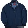 SEA BARRIER Giubbotto Giubbino Uomo Leggero Taglie Forti Blu con Zip Intera 3XL 4XL 5XL 6XL (4XL - Blu)