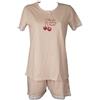 RAGNO Pigiama donna in puro cotone manica corta pantalone corto art. DC21ND - 44, Rosa