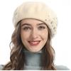 ZLYC Berretto Berretto da Donna in Cashmere Reversibile Francese, Taglia Unica