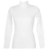 RAGNO Dolcevita Ciclista Donna Maglia Manica Lunga Caldo e soffice Cotone bio Articolo D274AK BIO Cotton Dolcevita, 010 Bianco, 2 - SECONDA