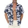 Gavliuu Camicia Hawaiana da Uomo - Camicia Hawaiana da Uomo con Bottoni, Camicie Floreali Stampate Casual a Maniche Corte