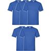 Fruit of the Loom Set 5 T-Shirt Fruit of The Loom (5 Pezzi Royal - M - 4)