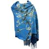 GFM® Sciarpa scialle in misto lana e cashmere, stampa artistica per autunno e inverno (PWSHL)