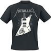 Metallica Papa Het Guitar Uomo T-Shirt Nero 100% Cotone Regular