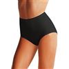 conella 6 Slip Maxi Donna Vita Alta l'altra COTONELLA Art. 3941 Cotone Elasticizzato (Nero, 7)