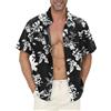 Gavliuu Camicia Hawaiana da Uomo - Camicia Hawaiana da Uomo con Bottoni, Camicie Floreali Stampate Casual a Maniche Corte