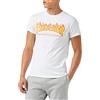 Thrasher TRUTSH05749 T-Shirt, Uomo, Bianco (Bianco/Fiamme), Small (Taglia Produttore:S)