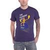 Rock Off officially licensed products The Flaming Lips T Shirt Skull Rider Band Logo Nuovo Ufficiale Uomo Purple